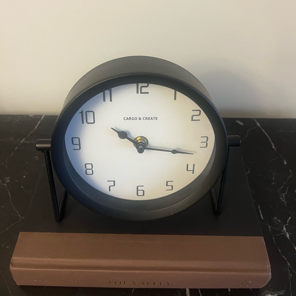 Black Table Clock